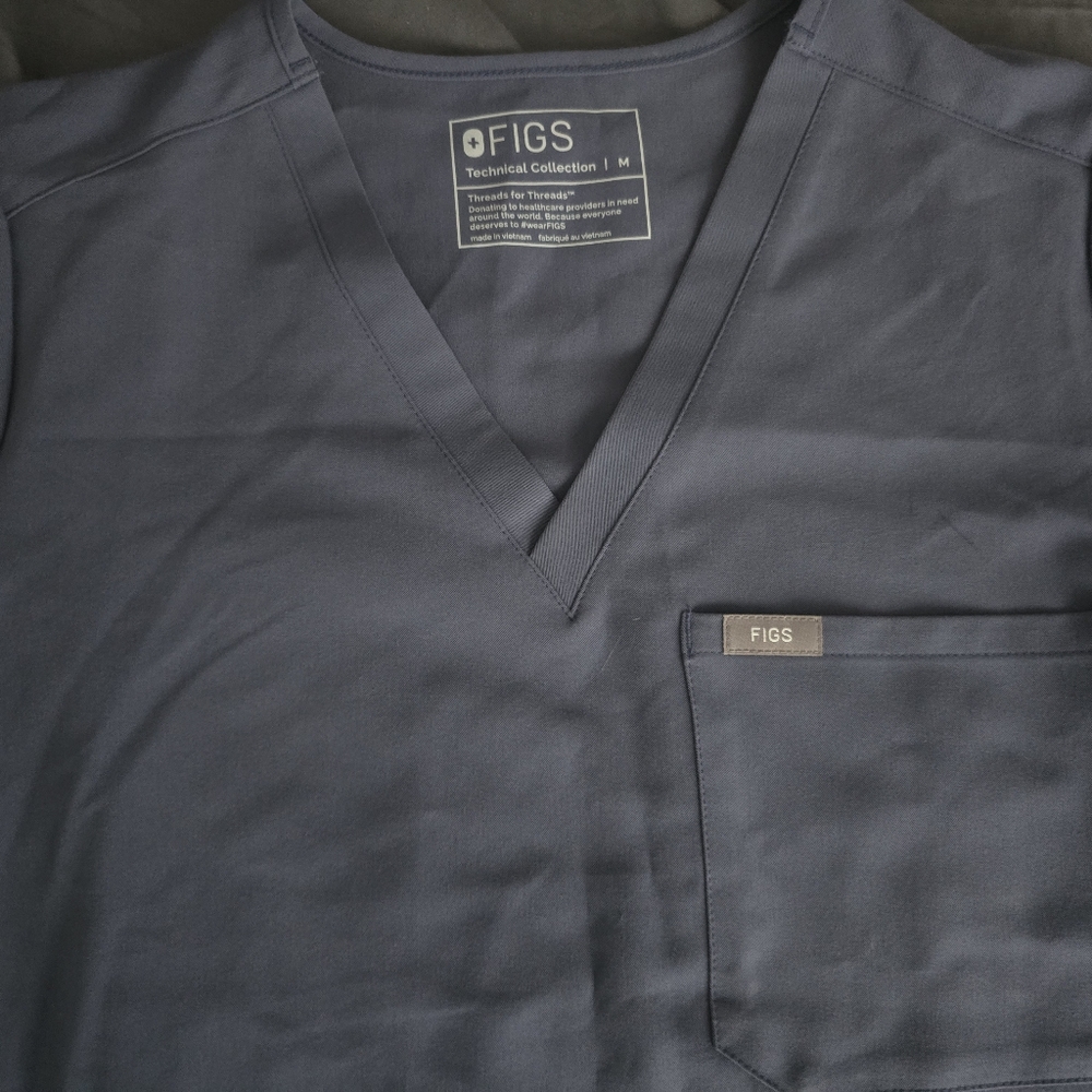 Figs Space Gray Set Catarina Top M & Zamora Joggers M/P limited edition color